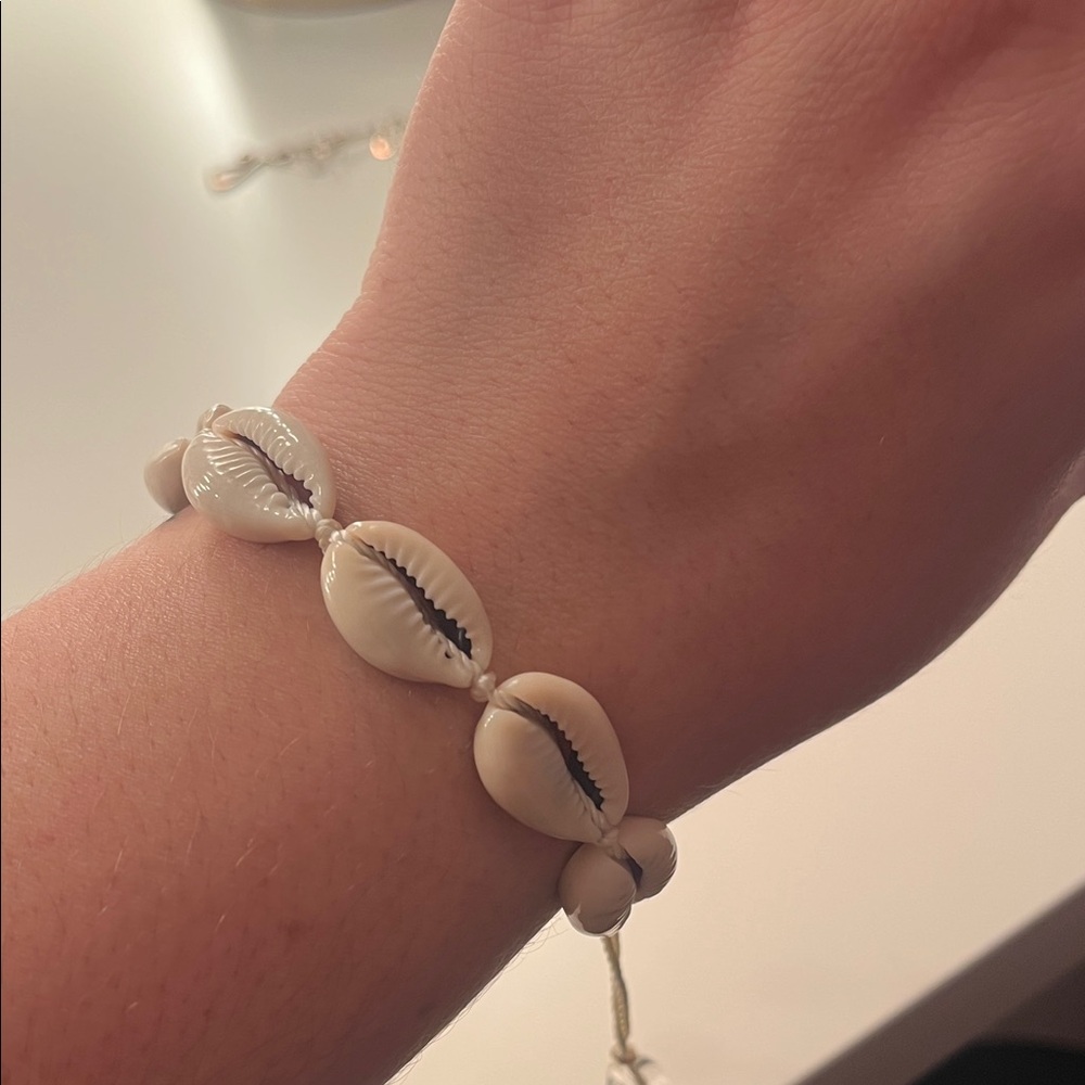 Cowrie shell bracelet